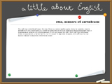 a little about english